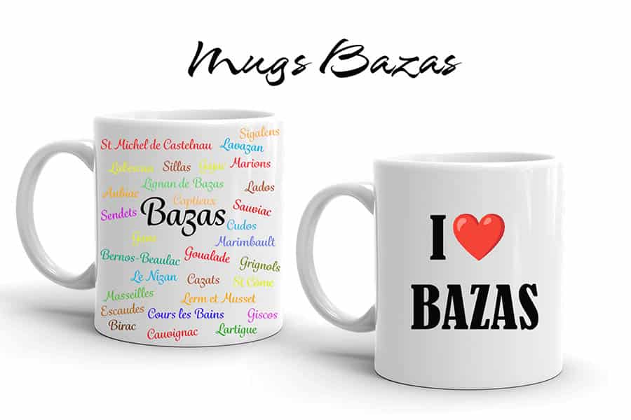 Magnets Mugs personnalises photographe Bazas Langon Marmande - Larriaut Photos - presentation mug bazas